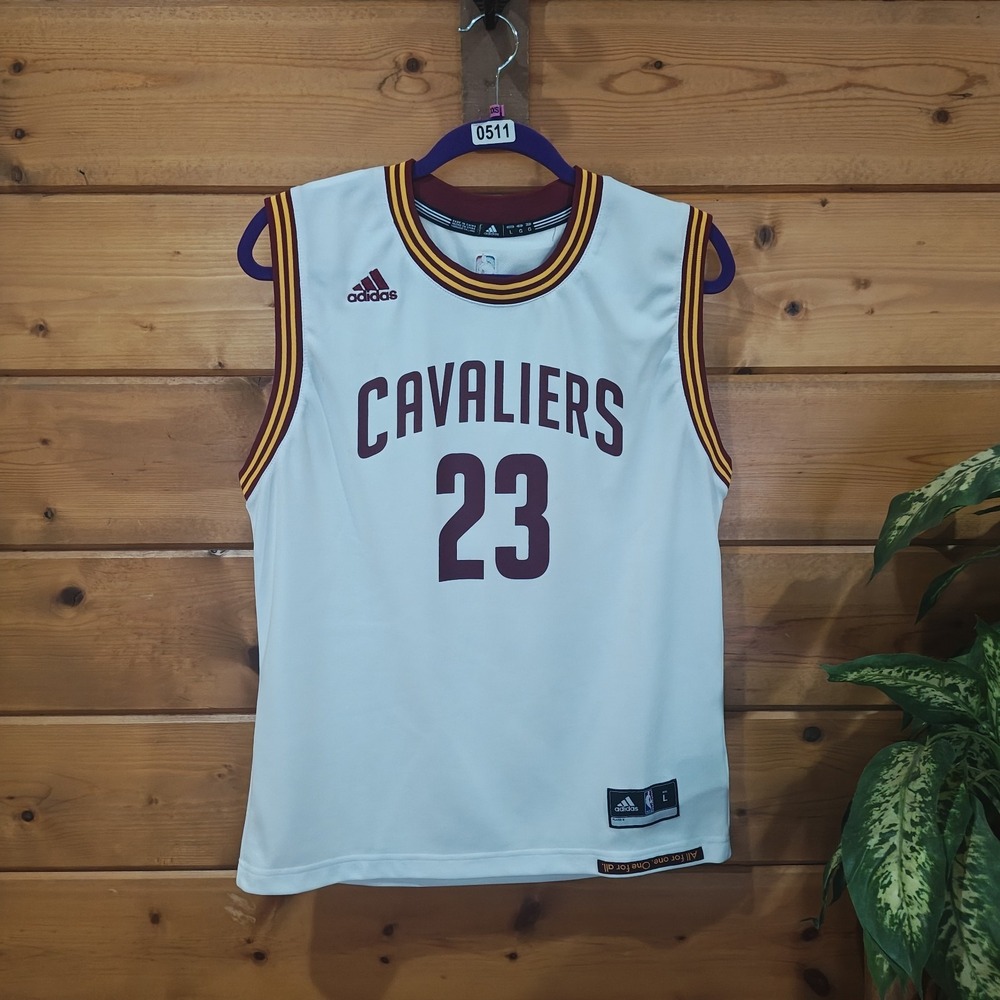 Cleveland Cavaliers LeBron James Adidas NBA jersey size Childrens Large